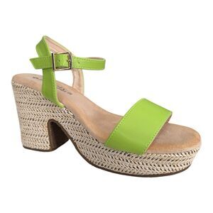 Spring Step Patrizia Julieta Lime Platform Sandals Women’s 39/ US Size 8.5